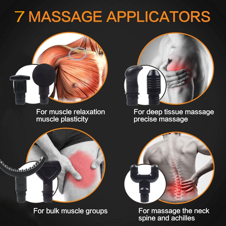 30 Speed High Frequency Massage Gun Muscle Relax Deep Tissue Neck Body Relaxation Massager