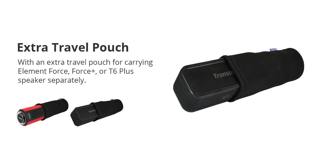 Tronsmart T6 Plus Bluetooth Speaker 40W Portable Speaker Deep Bass Soundbar with IPX6 Waterproof, Power Bank Function SoundPulse