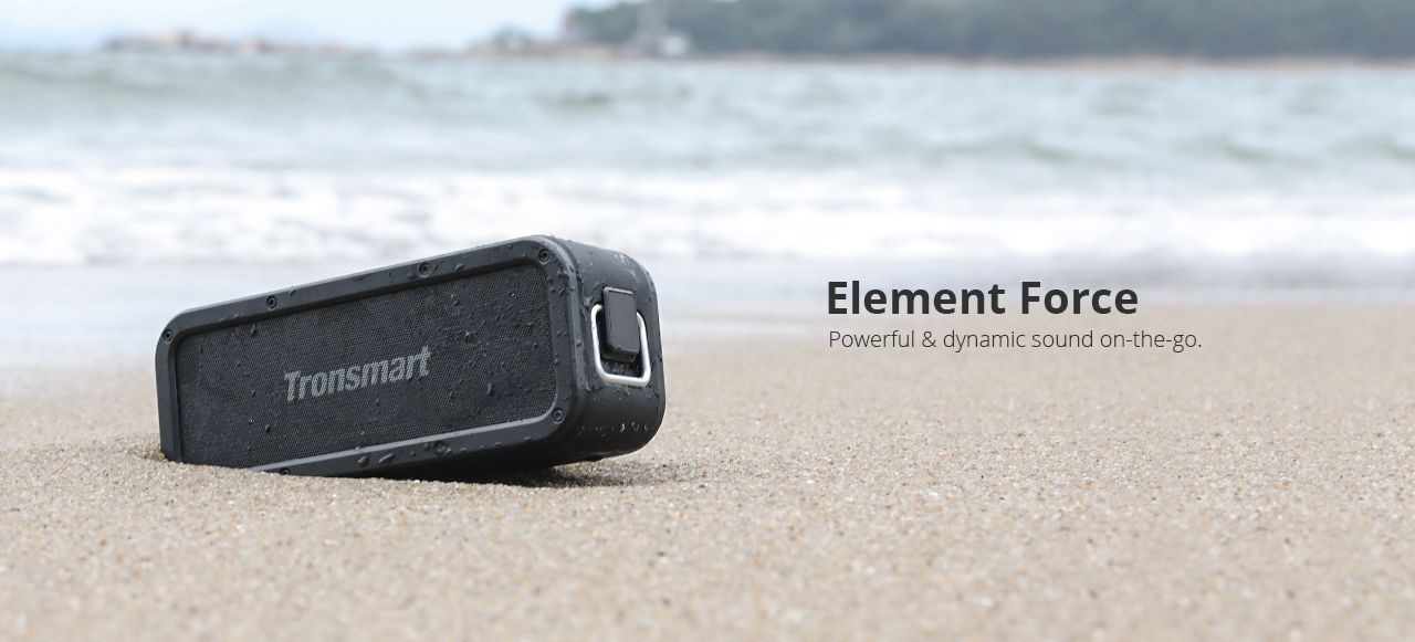 Tronsmart Force Bluetooth Speaker True Wireless Portable Speaker IPX7 Waterproof 40W Speaker with 15H Playtime, Voice Assistant